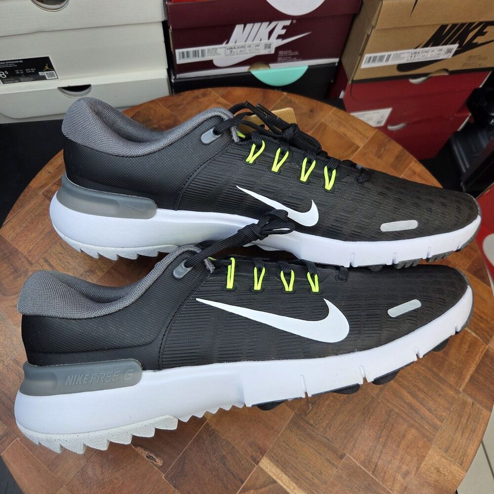 Nike Free Golf Next Nature NN Golf Shoes Black Gray Volt FN0332-001 Men’s Sz 13